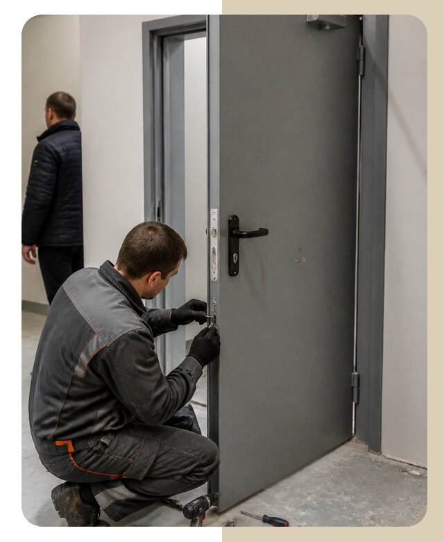 Ремонт противопожарной двери в Таре по цене 6687 р. | ДвериЛегко-Тар