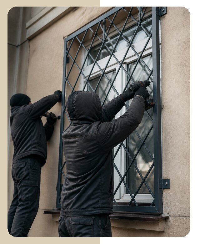Установка антивандальных решеток на окна в Таре